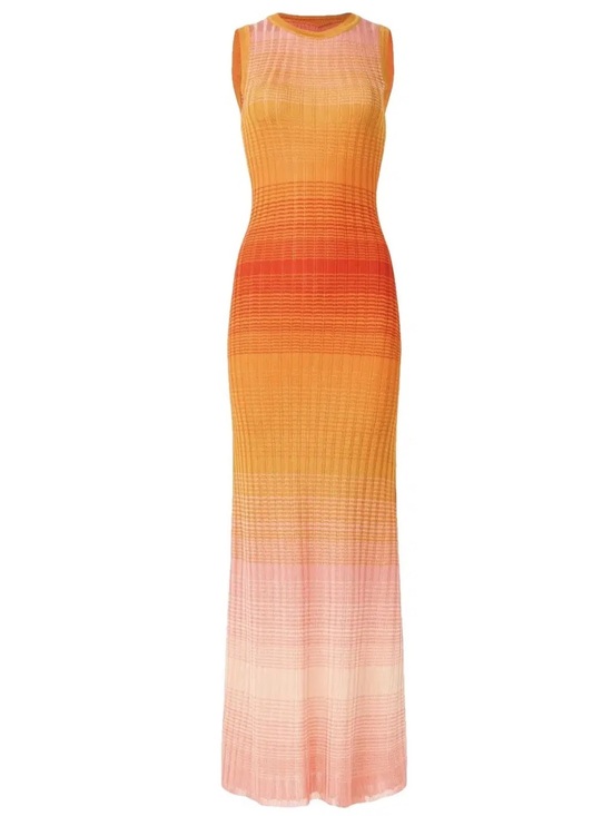Maje Dresses & Skirts - Maje Tie-Dye Knit Maxi Dress – Orange Ombre | Size 0